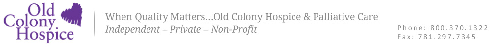 Old Colony Hospice Homepage Banner
