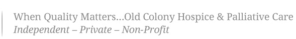 Old Colony Hospice Homepage Banner