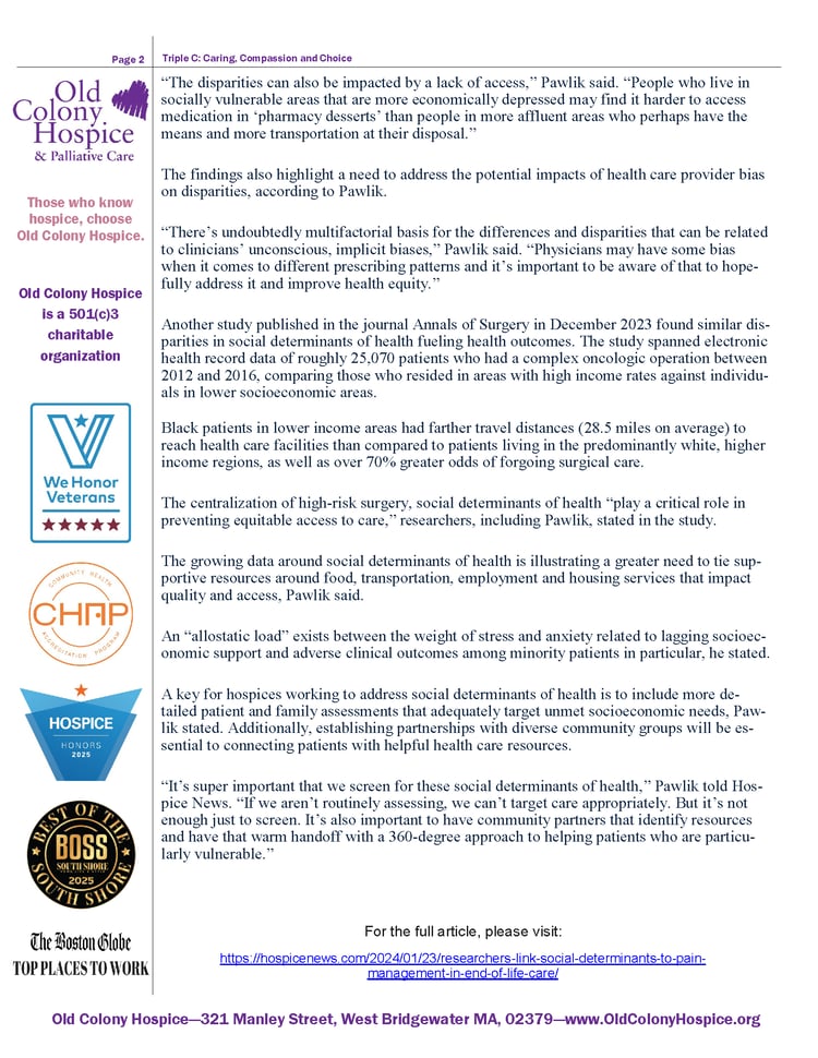 09-2025 Sep Triple C, Researchers Link Social Determinants to Pain Mgmt at EOL__Page_2