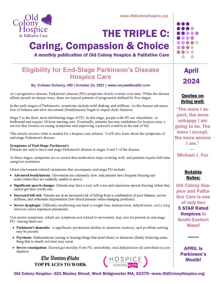 April 2024 Triple C, Eligibility for End-Stage Parkinsons Disease Hospice Care_Page_1