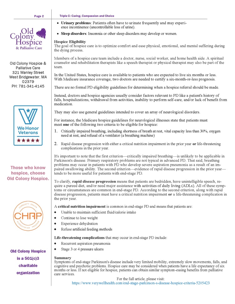 April 2024 Triple C, Eligibility for End-Stage Parkinsons Disease Hospice Care_Page_2