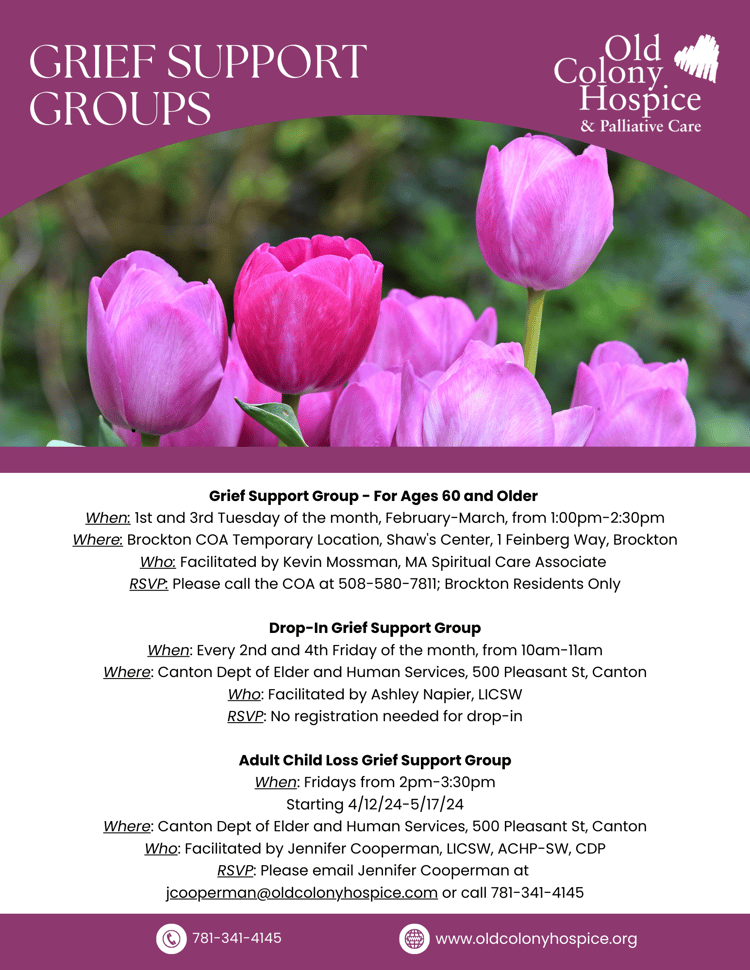 Grief Support Group - Spring 2024 Updated 1