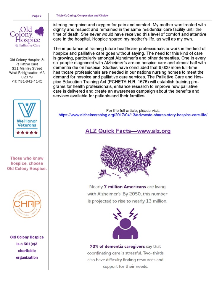 June 2024 Triple C, Advocate Shares Story of Hospice Care and End of Life_Page_2