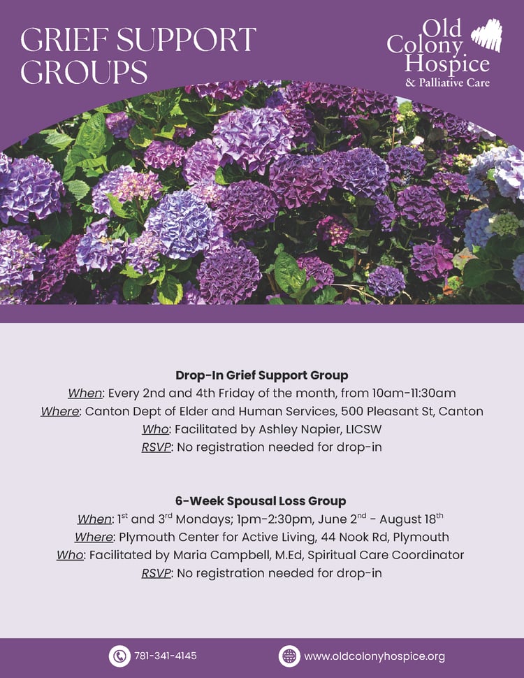 OCH Grief Support Group Flyer - Summer 2025