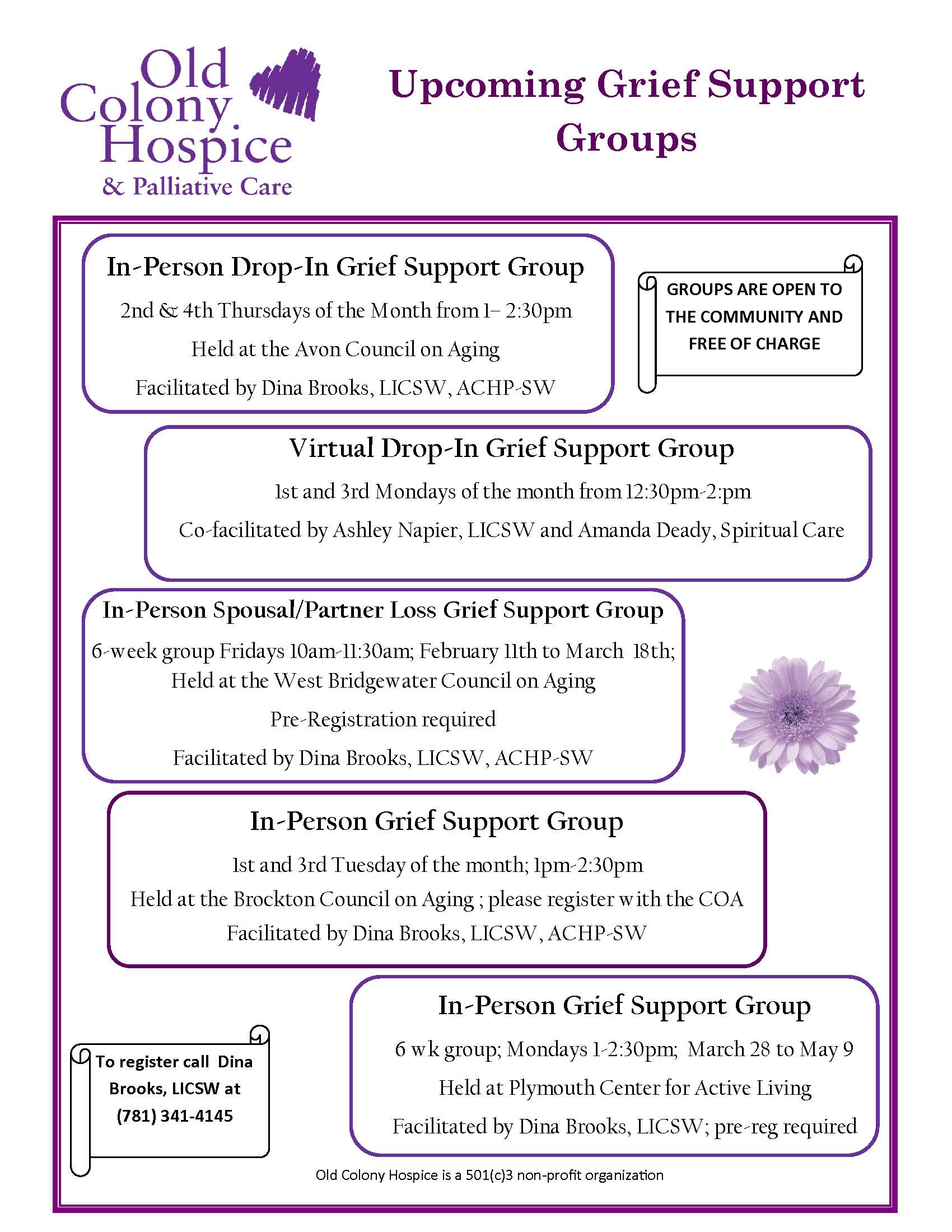 OCH Grief Support Group Flyer FEB.MARCH